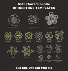 the svg files for flower designs are available in several different styles and sizes, including flowers