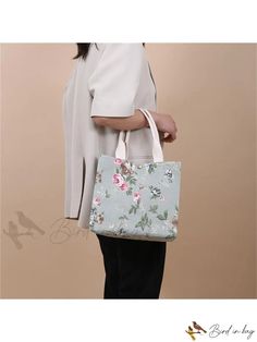 Bird in Bag - Vintage Floral Pattern Fashion Spring Floral Print Fabric Bag, Chic Spring Fabric Bag, Feminine Floral Print Shoulder Bag For Spring, Elegant Floral Print Shoulder Bag For Spring, Feminine Shoulder Bag For Spring Gift, Floral Print Summer Bags, Floral Print Shoulder Bag Spring Gift, Chic Floral Print Spring Bag, Elegant Cotton Bags For Daily Use