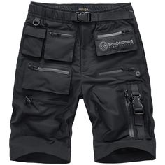 Marechi" Techwear Shorts - TECHWEAR STORM™ Cyberpunk Shorts, Techwear Shorts, Quick Dry Pants, Y2k Shorts, Streetwear Shorts, Work Shorts, Mens Workwear, Knee Length Shorts, Safari Style