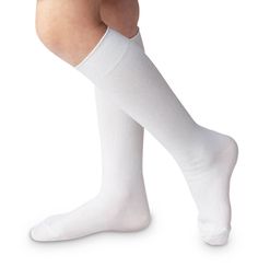 Classic Nylon Knee High Socks: White Jefferie's Socks White Knee High Socks, Girls Knee High Socks, Rib Top, Baby Bloomers, Valentine's Day Outfit, High Knees, Easter Outfit, Girls Socks, Knee Socks