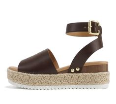 PRICES MAY VARY. Hottest style. Fashion & Trendy Cute and Comfortable Wedge Sandals Ankle Strap Style for Easy On/Off Soda latest collection ~ "Topic" Comfortable Wedges Sandals, Sandal Platform, Espadrille Wedge, Espadrille Sandals, Casual Summer Outfit, Brown Sandals, Spring Shoes, Slipper Boots, Casual Sandals