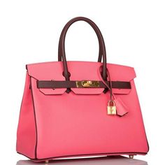 Birkin Handbags, Leather Weekender Bag, Hermes Box, Madison Avenue, Chic Handbags, Bags Designer Fashion, Exclusive Bag, Hermes Birkin, Pink Leather