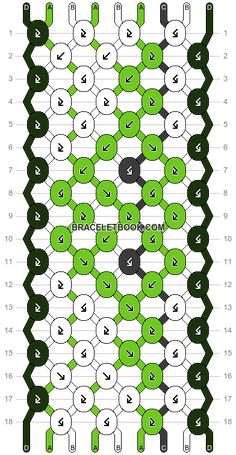 an image of the same pattern as shown in this diagram, with numbers on each side