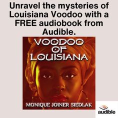 an ad for the movie voodoo of lousiana, featuring a woman's face