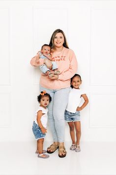 cute and cozy mom sweatshirts. being a mom doesn't mean tossing your style out the window! dress in the color and look you love, while representing motherhood in style. click the link to shop yours now <3 Pink Sweatshirts, Peachy Pink, Heart On, Pink Sweatshirt