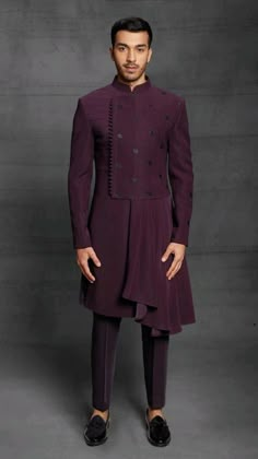 Indo Western Dress For Men, India Fashion Men, Indo Western For Men, Best Wedding Suits, Indo Western Sherwani, Wedding Kurta For Men, Groom Dress Men, Wedding Dresses Men Indian