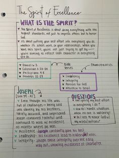 a piece of paper with writing on it that says, what is the spirit?