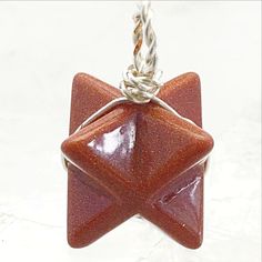 Merkaba Gemstone Pendants - Several Gemstone Styles | New Earth Gifts Ka Bah, Divine Light, Blue Goldstone, Amethyst Purple, Reiki Healing