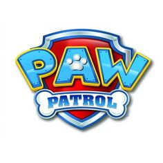 the paw patrol logo on a white background