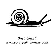 snail stencil for scrapbooking and crafts by spraypaints com