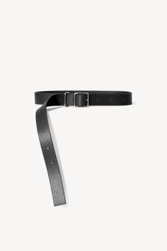 Bode Belt - Janessa Leone Leather Belt With Buckle For Workwear, Leather Belt With Buckle Closure For Work, Adjustable Leather Belted Belts And Suspenders, Modern Adjustable Belts With Belt Loops, Adjustable Modern Belt With Belt Loops, Modern Adjustable Belt With Belt Loops, Black Leather Belt With Buckle Closure, Modern Leather Belts With Buckle Closure, Black Belt With Rectangular Buckle