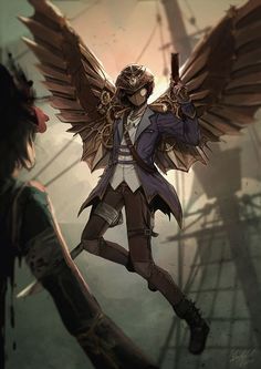 Steampunk Pirate, Bd Art, Heroic Fantasy