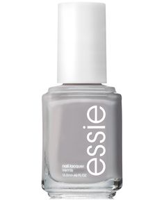 On-trend color with flawless coverage and outstanding durability. Glossier Nail Polish, Grey Nail Polish, Essie Nail Colors, Nails 2017, Nude Nail Polish, New Nail Polish, Green Nail Polish, Vegan Nail Polish, Shine Nails