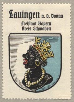 a stamp with an image of a woman wearing a crown