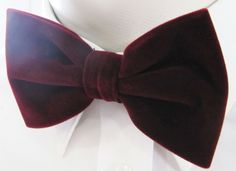 "Beautiful pre-tied and adjustable double tiered banded bow tie Velvet Will adjust from 13\" through 20\" neck. Bow dimensions 2.5\" x 4.5\". Bow tie Always made by hand and to your special order. Weddings and groups are welcome." Fitted Pre-tied Bow For Party, Elegant Red Bow Tie Adjustable, Elegant Adjustable Red Bow Tie, Pre-tied Butterfly Knot Bow Tie For Party, Pre-tied Adjustable Bow For Party, Fitted Bow Tie With Butterfly Knot, Fitted Pre-tied Party Tie, Neck Bow, Burgundy Wine