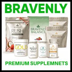 an ad for braveni balance products