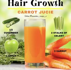 carrot juice is the main ingredient for hair growth