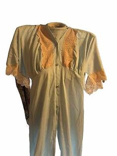 Vtg Pinehurst Lingerie Baby Blue Lace Robe Or Nightgown Small / Medium   | eBay Bed Jacket, Vintage Slips, Nightgowns, Vintage Lingerie, Tan Color, The Age, Blue Lace, Night Gown, Baby Blue