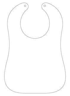 a baby bib that is cut out and ready to be sewn