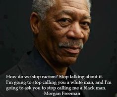 an older man with a black suit and white beard has a quote from morgan freeman