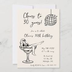 a birthday card with an image of a woman sitting in a chair and the words cheers to 50 years on it