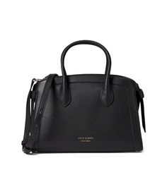 Add that glorious touch to your boring and simple look by carrying the Kate Spade New York® Knott Pebbled Leather Medium Zip Top Satchel. This handbag is crafted from a textile lining with a zippered closure and two exterior slip pockets. It also has an adjustable crossbody strap for a comfy fit..Leather construction..Two top handles..One interior slip pockets..One zippered interior pocket..Dust bag included..Imported..Please note, the hardware color and interior lining may differ from the color Kate Spade Knott, Satchel Tote Bag, Satchel Tote, Bags Tote, Timeless Accessories, Womens Crossbody Bag, Comfy Fits, Zip Top, Crossbody Strap