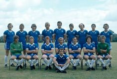 the soccer team is posing for a group photo