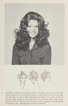 70s Hair Curl Pattern, 1970s Curl Pattern, Vintage Roller Set Pattern Long Hair, 60s Curl Pattern, Vintage Pin Curl Pattern, Curler Pattern Hair Roller, Vintage Hair Roller Pattern, 90s Blowout Roller Pattern, 80s Hair Roller Pattern