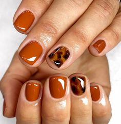 Nagellack Trends, Fall Gel Nails, Her Nails, Fall Nail Art, Fall Nail Colors, Autumn Nails, Fall Nail Designs