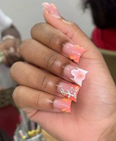 Girly Acrylic, Exotic Nails, Nail Idea