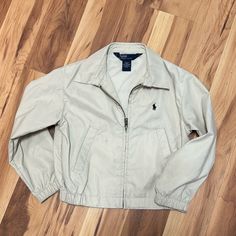 Polo Ralph Lauren Spring Jacket. Tan. Boy Toddler Size 4 Never Worn. Has Sat In My Closet For Ten Years. Excellent Condition Casual Long Sleeve Windbreaker For School, Casual Long Sleeve School Windbreaker, Casual Fall Windbreaker For School, Classic Long Sleeve Outerwear For School, Boy Toddler, Spring Jacket, Fits Inspo, Spring Jackets, Toddler Sizes