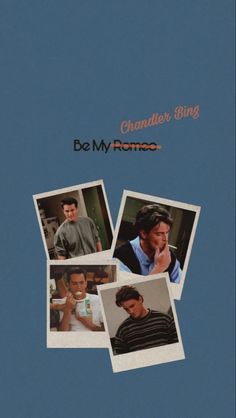 the movie poster for chandler bing's tv series, be my rotinoo