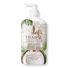 Limited Edition White Gardenia & Coconut Palm Herbal Body Moisturizer - Hempz | Ulta Beauty Coconut Lotion, Tropical Fragrance, Coconut Oil Skin Care, White Gardenia, Body Lotion Cream, Coconut Oil For Skin, Body Moisturizers, Coconut Palm