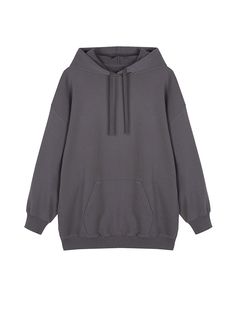 100% cotton (excluding ribbed) Casual Solid Hoodie With Ribbed Collar, Oversized Solid Color Plain Hoodie, Casual Oversized Hoodie With Ribbed Collar, Plain Oversized Hoodie, Solid Hoodie With Ribbed Collar Relaxed Fit, Oversized Cotton Sweater With Kangaroo Pocket, Winter Oversized Top With Kangaroo Pocket, Oversized Hooded Sweater For Everyday, Oversized Hooded Hoodie With Ribbed Collar