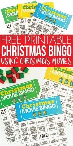 free printable christmas bingo using christmas movies for kids to play on the computer