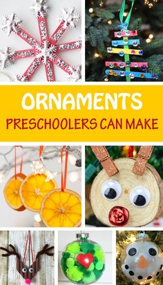 christmas ornaments for preschoolers can make