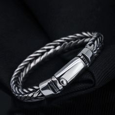 Men Sterling Silver Braided Chain Bracelet - Jewelry1000.com Classic Silver Metal Braided Bracelet, Adjustable Silver Braided Bracelet With Stainless Steel Clasp, Minimalist Silver Braided Bracelet With Stainless Steel Clasp, Elegant Silver Braided Bracelet With Stainless Steel Clasp, Stainless Steel Braided Bracelet With Clasp, Classic Silver Braided Bracelets With Stainless Steel Clasp, Silver Classic Braided Bracelet With Stainless Steel Clasp, Elegant Silver Braided Stainless Steel Bracelets, Elegant Stainless Steel Braided Bracelets