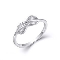 Heart Infinity Ring, Infinity Knot Ring, Love Knot Ring, Infinity Knot, Infinity Design, Timeless Symbol, Classy Tattoos, Enduring Love, Infinity Ring