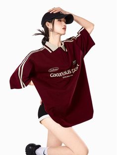 A T-shirt with a distinctive color-lined collar that creates a sporty impression.

The approximate size is attractive, and you can create a trendy outfit just by putting it on.

Perfect for matching pairs or couple outfits.
◾️Model
Height/Weight：167cm(65.7in)/40kg(88.1lb)
Fitting Size：M





Cm
(inches)

Length
Chest
Shoulder
Sleeve Length


M
71(27.9)
114(44.8)
50(19.6)
24(9.4)


L
73(28.7)
118(46.4)
52(20.4)
24.5(9.6)


XL
75(29.5)
122(48.0)
54(21.2)
25(9.8)


2XL
77(30.3)
126(49.6)
56(22.0)
25.5(10.0) Fashion Bella, Matching Pairs, Biker T Shirts, Trendy Outfit, Short Hair Haircuts, Couple Outfits, 가을 패션, 로고 디자인, Strike A Pose