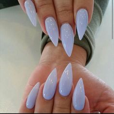 Blue Stiletto Nails, Coffin Design, Unghie Sfumate, Kutek Disney, Milky Nails, Manikur Kuku, Pointy Nails, Stiletto Nail Art