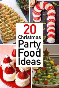 20 Christmas Party Food Ideas Your Guests Will Love | The Unlikely Hostess Christmas Party Food Ideas, Easy Christmas Party, Christmas Buffet, Christmas Appetizers Party, Christmas Recipes Appetizers, Party Food Ideas, Christmas Brunch, Xmas Food, Holiday Appetizers