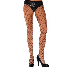 Buy Costume Accessories Black big diamond net stocking for women sold at Party Expert Party Thigh-high Stockings, Trendy Party Fishnet Hosiery, Thigh High Stockings For Party, Thigh High Net Hosiery For Party, Thigh-high Net Tights For Party, Elegant Fishnet Tights, Elegant Fishnet Stockings, Trendy Mesh Legwear For Parties, Fishnet Mesh Stockings For Party