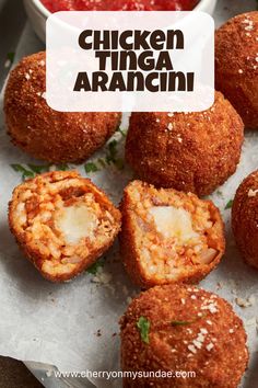 chicken tiga arancin is an easy appetizer recipe