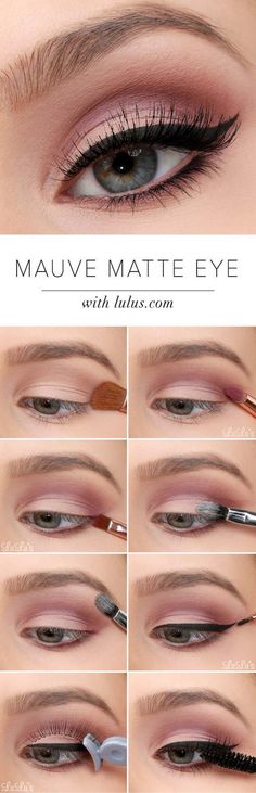 Makeup Artist ^^ | https://pinterest.com/makeupartist4ever/  Sexy Eye Makeup Tutorials - Mauve Matte Eye Tutorial - Easy Guides on How To Do Smokey Looks and Look like one of the Linda Hallberg Bombshells - Sexy Looks for Brown, Blue, Hazel and Green Eyes - Dramatic Looks For Blondes and Brunettes - thegoddess.com/sexy-eye-makeup-tutorials Mat Makeup, Makeup Tip, Linda Hallberg, Make Up Tutorials, Eye Tutorial