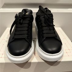 Black & White Alexander Mcqueen Oversized Sneaker Size 37.5 Great Condition Alexander Mcqueen Shoes Black, Black And White Alexander Mcqueen, Alexander Mcqueen Oversized Sneaker, Alexander Mcqueen Shoes, Womens Shoes Sneakers, Alexander Mcqueen, Shoes Sneakers, Women Shoes, Black And White