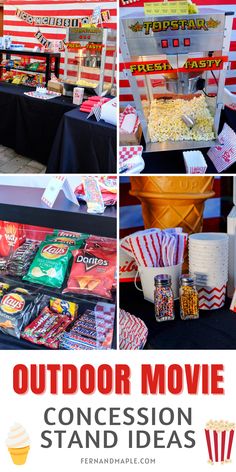 a movie themed birthday party with popcorn