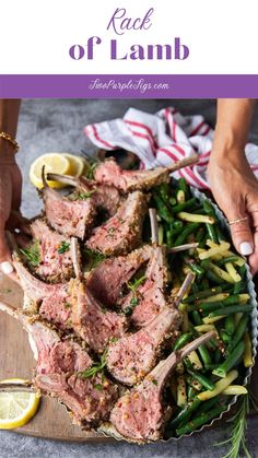 Rack of Lamb Recipe Rack Of Lamb Recipes Oven Easy, Rack Of Lamb Recipes Oven, Gourmet Lamb, Rack Of Lamb Recipes, Garlic And Herb Marinade, Lamb Recipes Oven, Herb Crusted Rack Of Lamb, Lamb Rack Recipe, Roasted Rack Of Lamb