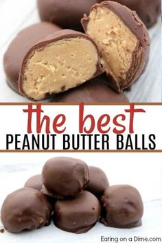 the best peanut butter balls are made with only 3 ingredients and they're ready to be eaten