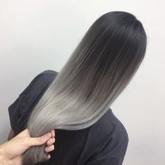 Brown Ombre Hair Color, Silver Hair Highlights, Brown Ombre Hair, Ombré Hair, Light Hair Color, Brown Blonde Hair, Ombre Hair Color, Grey Hair Color