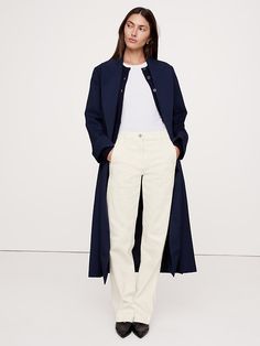 Saw this on Banana Republic: Party Sale, Cashmere Cardigan, Cotton Twill Fabric, Lug Sole, Workout Tee, Straight Leg Pants, Cotton Twill, Banana Republic, Full Length